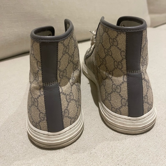 High top Gucci Sneaker in Light Brown - Picture 7 of 8